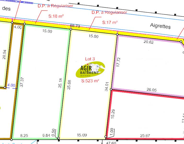  Terrain Constructible de 523 m² Viabilité sur rue – Secteur calme | ARVERT Charente Maritime