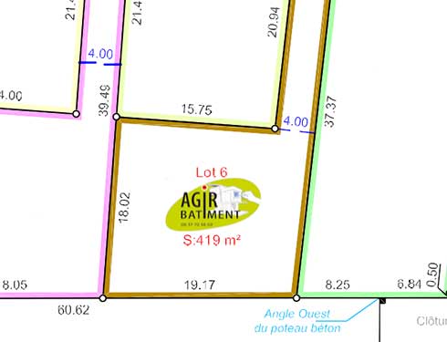  Terrain Constructible de 419 m² Viabilité sur rue – Positionné au second rang | ARVERT Charente Maritime